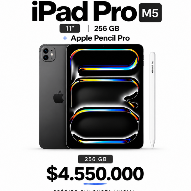 Combo Pro M5: iPad Pro 256 GB (11 pulgadas) + Apple Pencil Pro