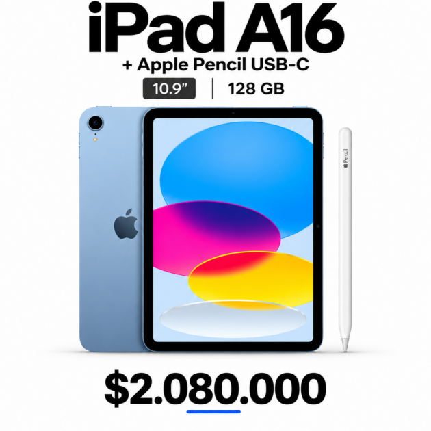 Combo Studio A16: iPad + Apple Pencil USB-C